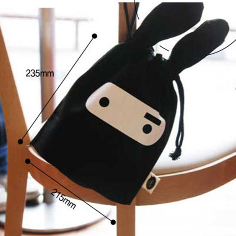 Cute Cartoon Face Drawstring Bags