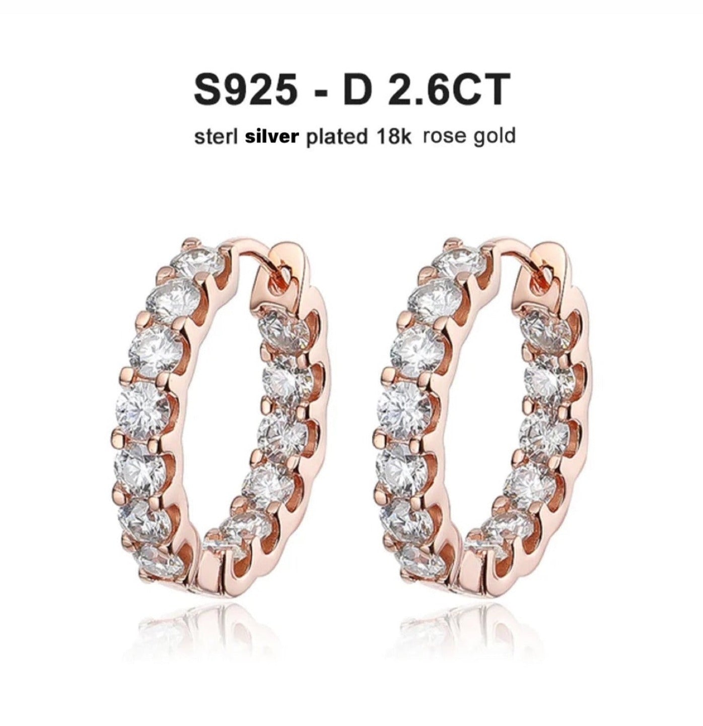 Radiant Spark Moissanite Earrings - Timeless Elegance in 925 Sterling Silver and Gold Plating